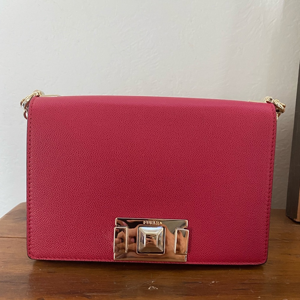 Mint Condition Furla MiMi Bag in Ruby - Picture 1 of 7